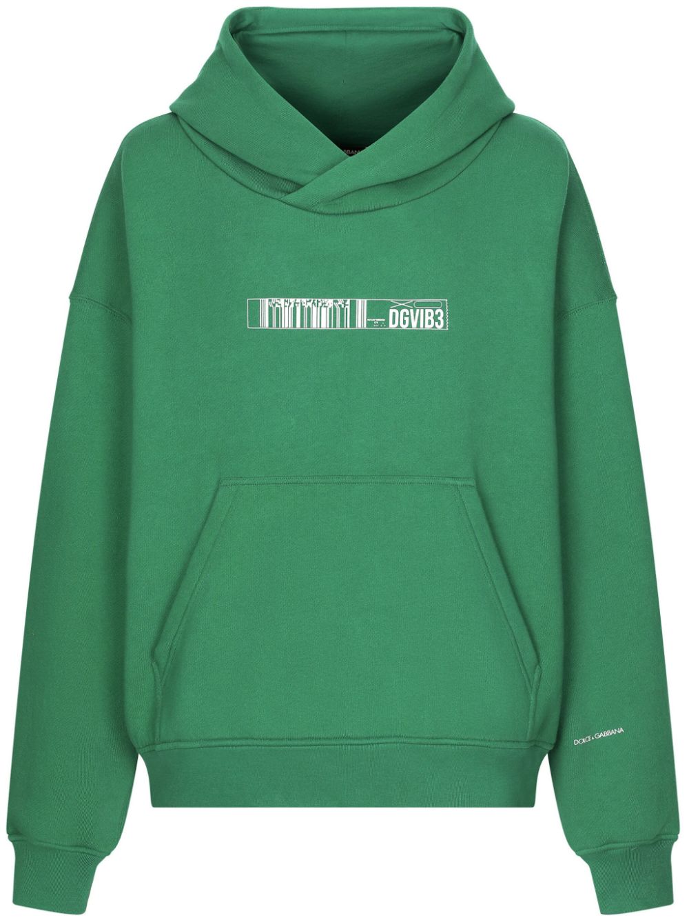 Slogan-print cotton hoodie - Purple