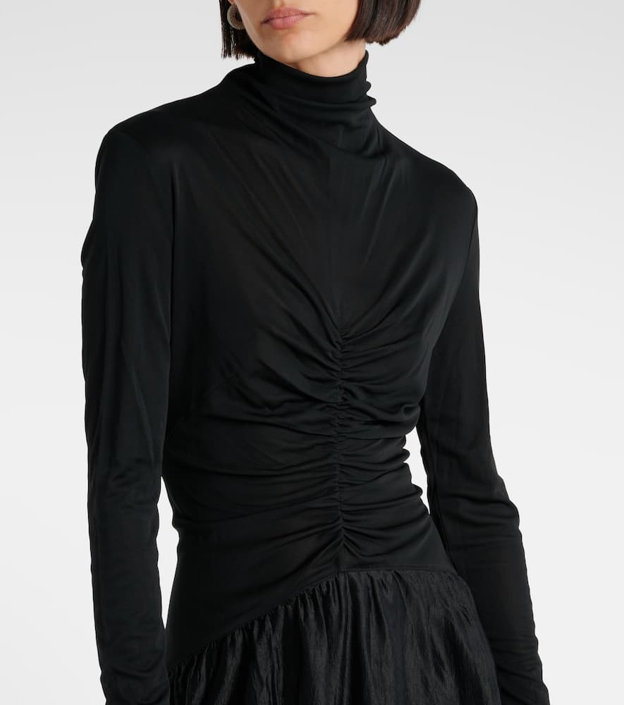 Gathered maxi dress