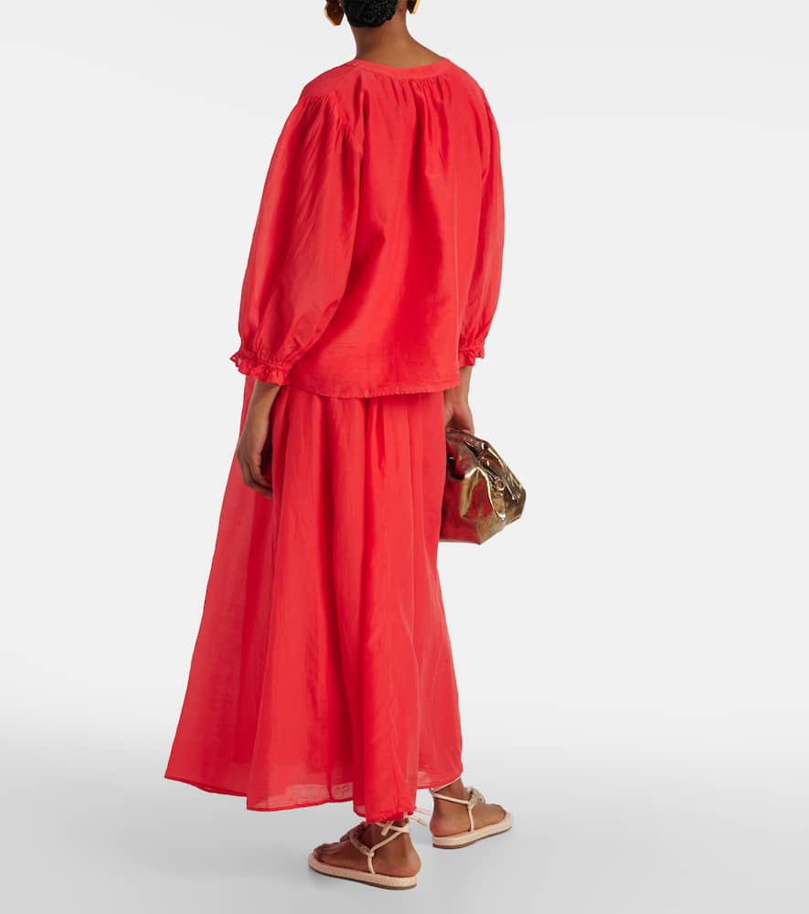 Mel cotton and silk shirt