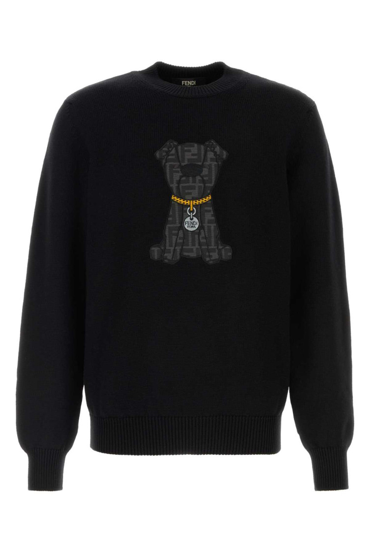 Fendi - wool sweater crew neck long sleeve