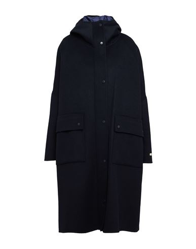 Paltò Woman Coat Midnight blue Size 6 Wool, Nylon