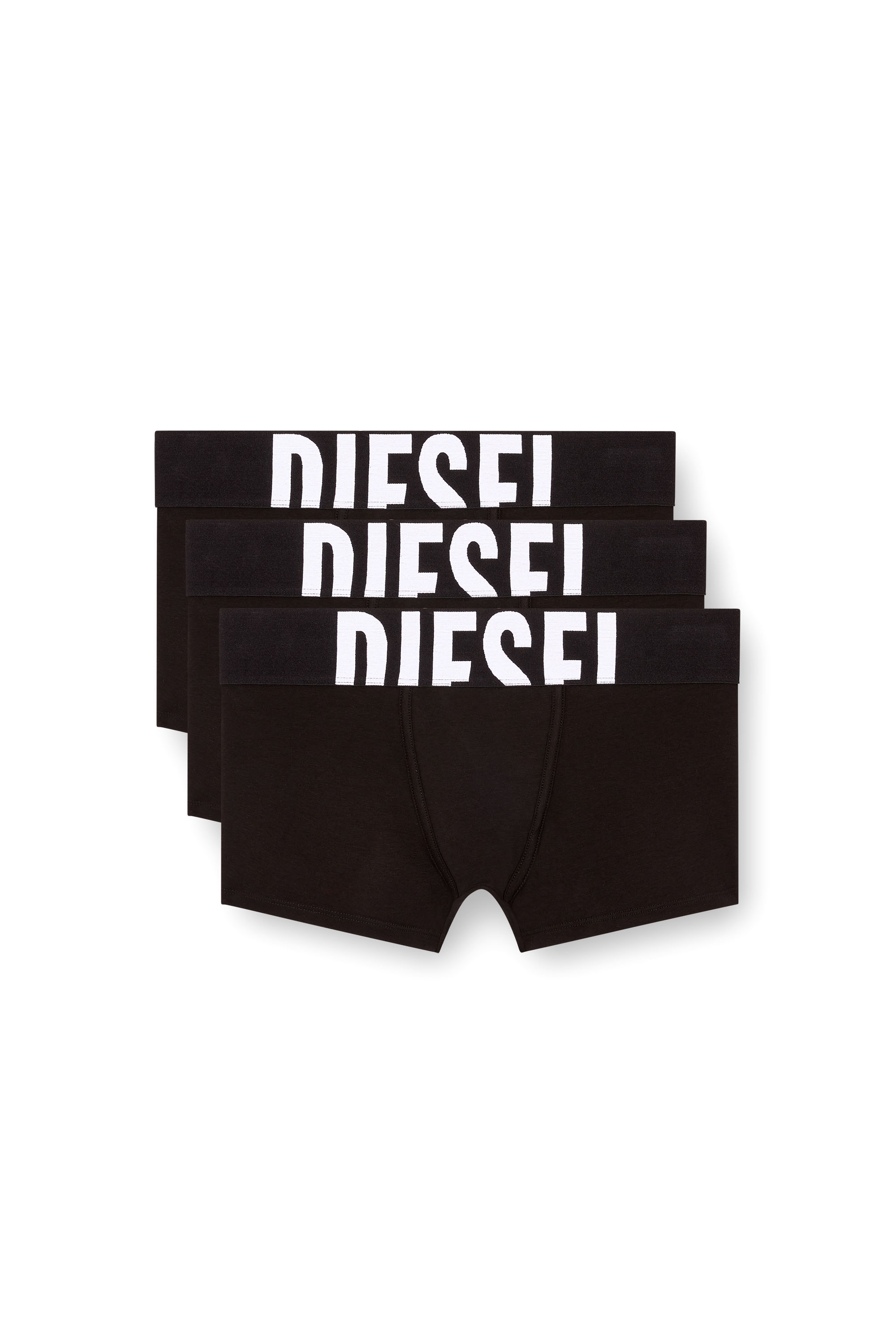 3-pack of boxer briefs with cut-off logo - Trunks - Man - Black