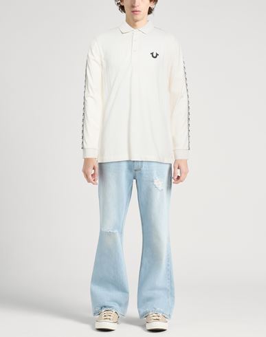 Man Polo shirt Cream Size S Cotton