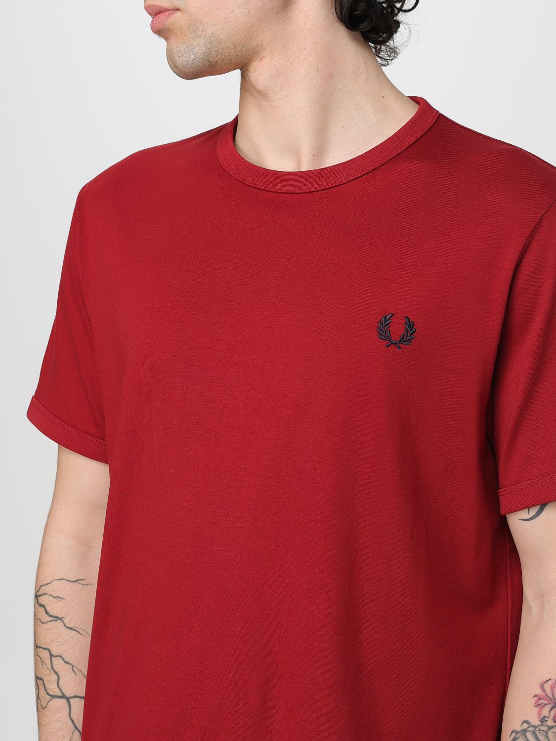 T-Shirt FRED PERRY Men color Red