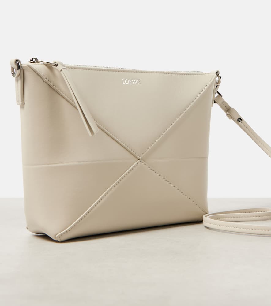 Puzzle Fold leather shoulder bag