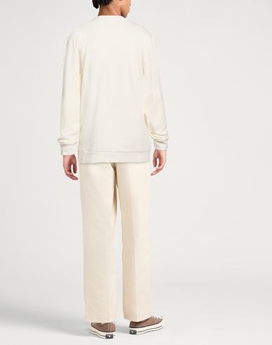 Man Sweatshirt Off white Size XXL Cotton, Polyester