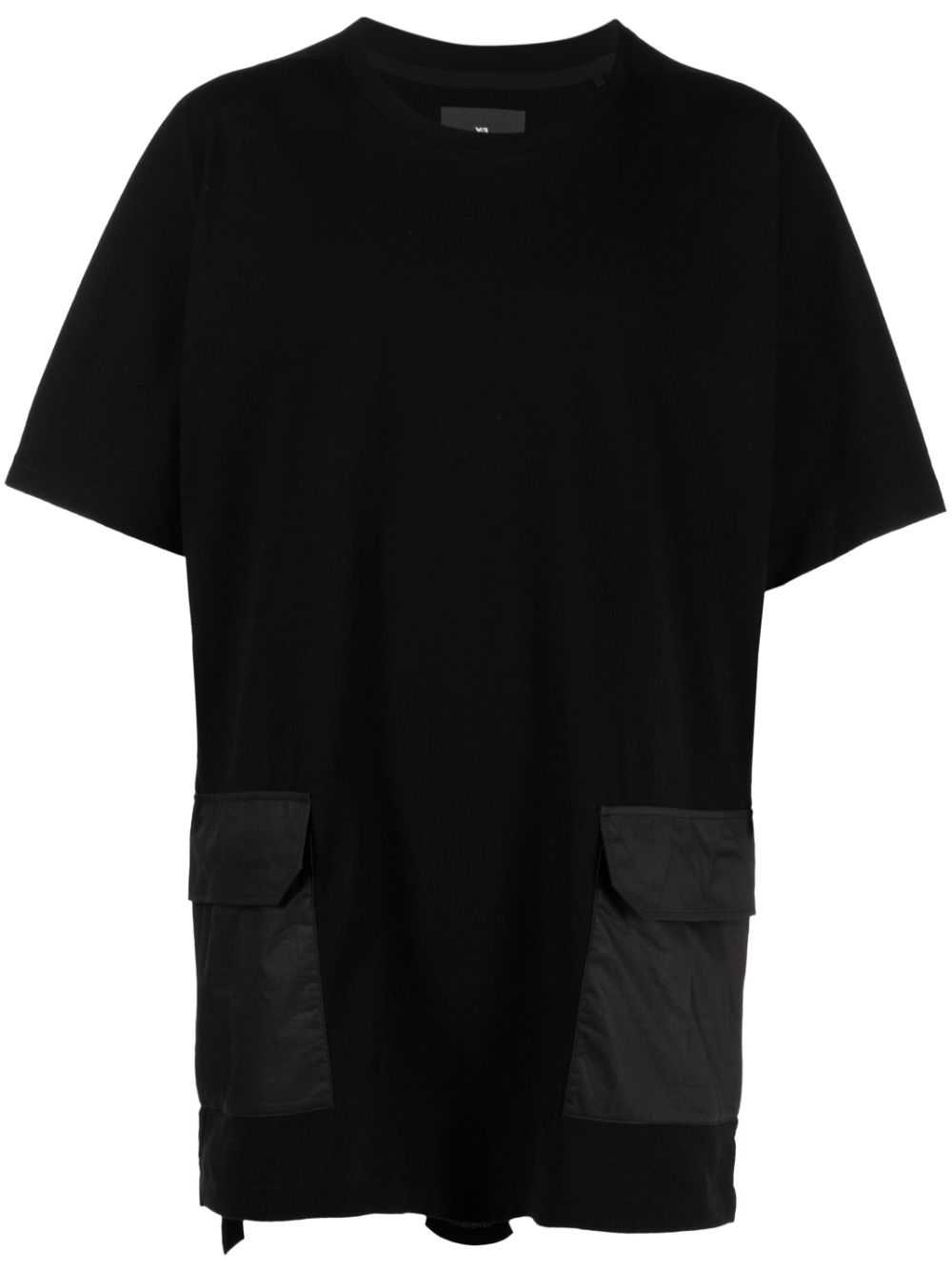 Logo-patch short-sleeve T-shirt - Black