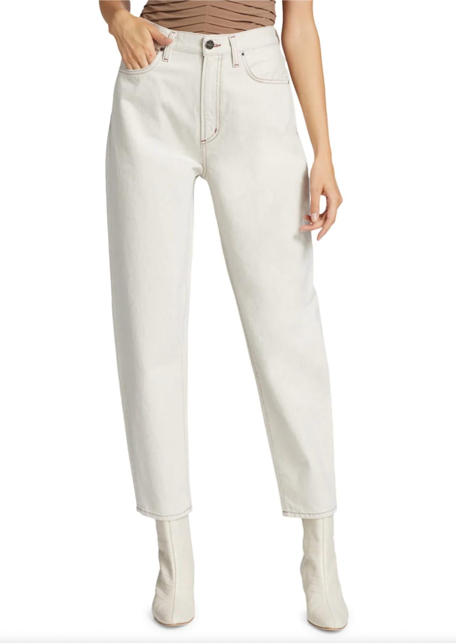 Peg Jeans In Powdered Grey