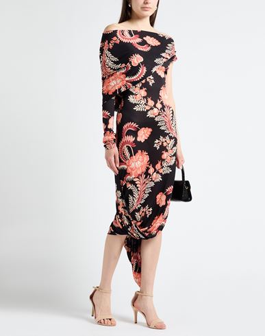 Woman Midi dress Black Size 2 Viscose