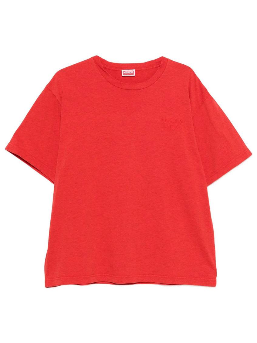 Red Logo Crew Neck T-Shirt