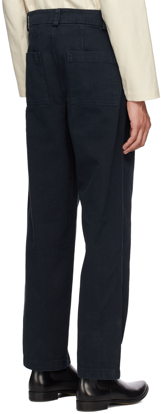 Navy Regular Fit Slacks