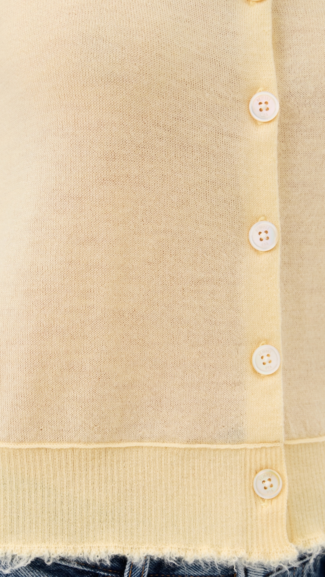 The Drift Cashmere Cardigan Shortbread