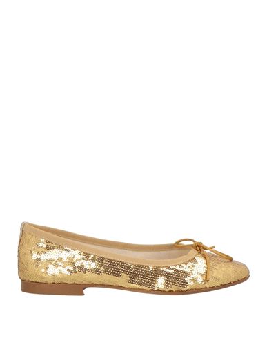 Woman Ballet flats Gold Size 10 Textile fibers