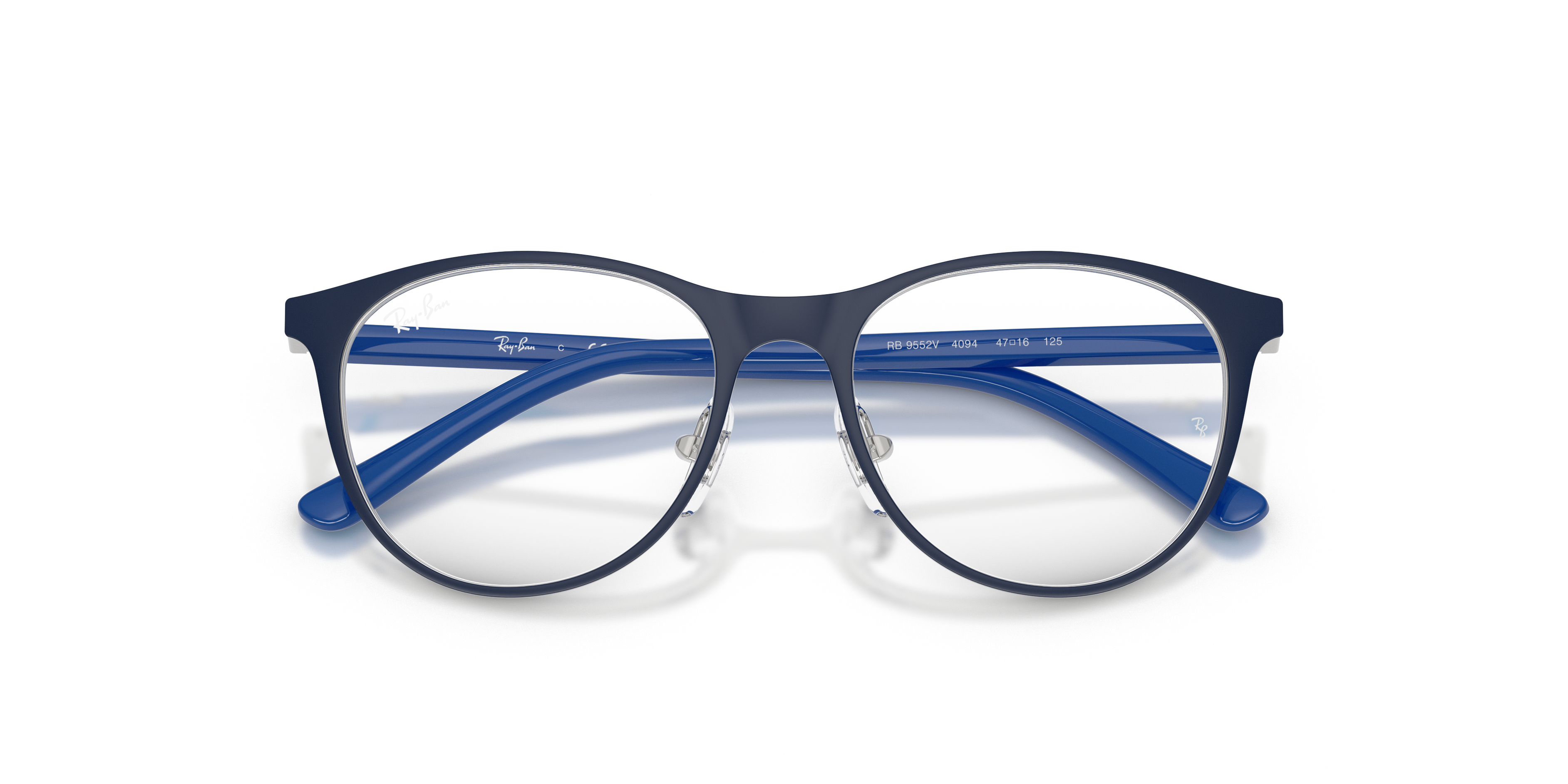 Ray - Ban Bambino Ray - Ban RY9552V 4094 Montature da vista bambino Metallo Argento Trasparente Pantos Normale