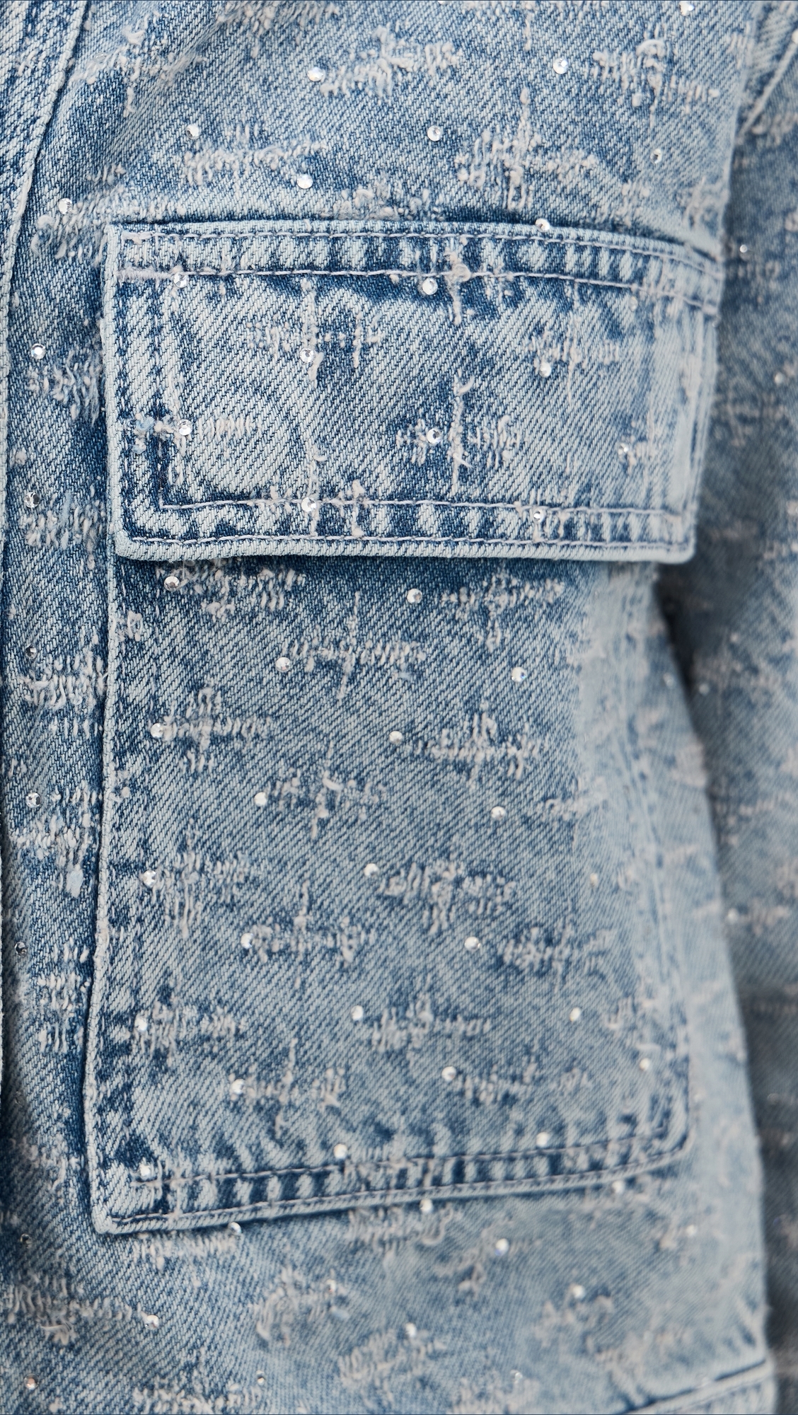 Crystal Denim Jacket Indigo1070