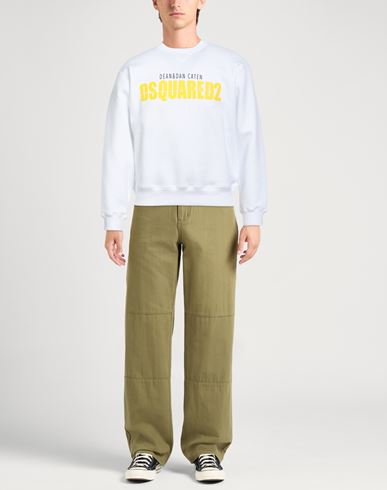 Man Sweatshirt White Size L Cotton