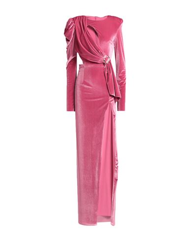 Woman Maxi dress Mauve Size 8 Polyester, Elastane