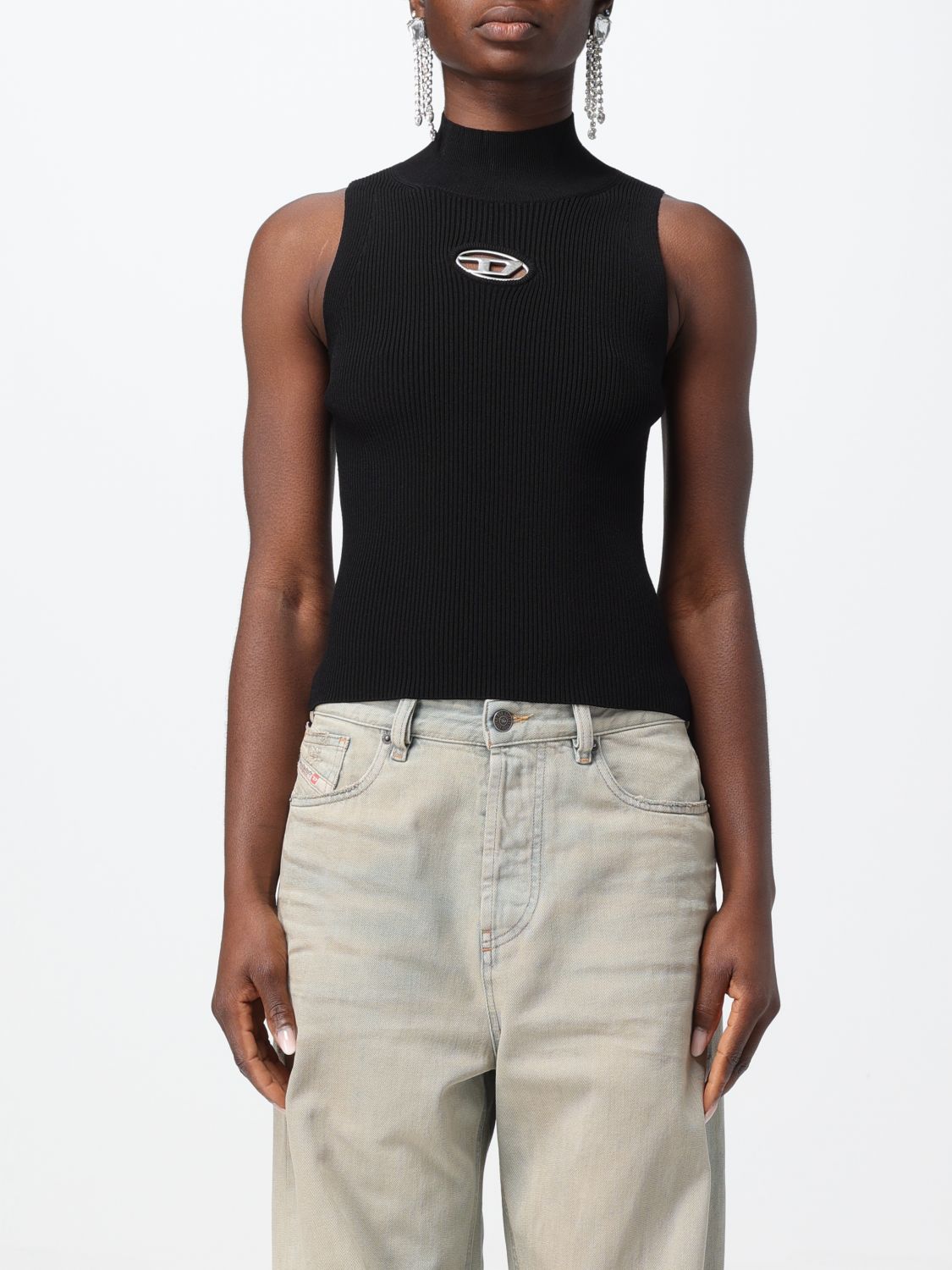 Top Woman color Black
