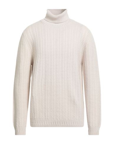 Alpha Studio Man Turtleneck Ivory Size 42 Wool