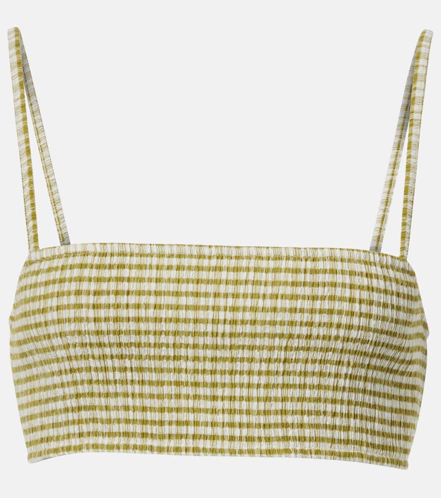 Gingham bra top
