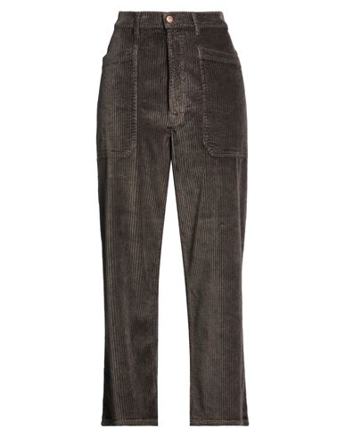 Woman Pants Dark brown Size 31 Cotton, Modal, Elastane