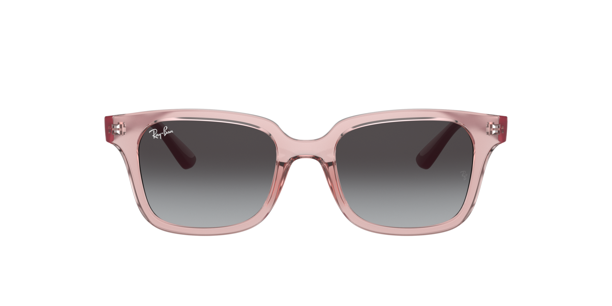 Ray - Ban Kid Ray - Ban RJ9071S 70678G Sunglasses Injected Pink Grey Squared Normal Shaded