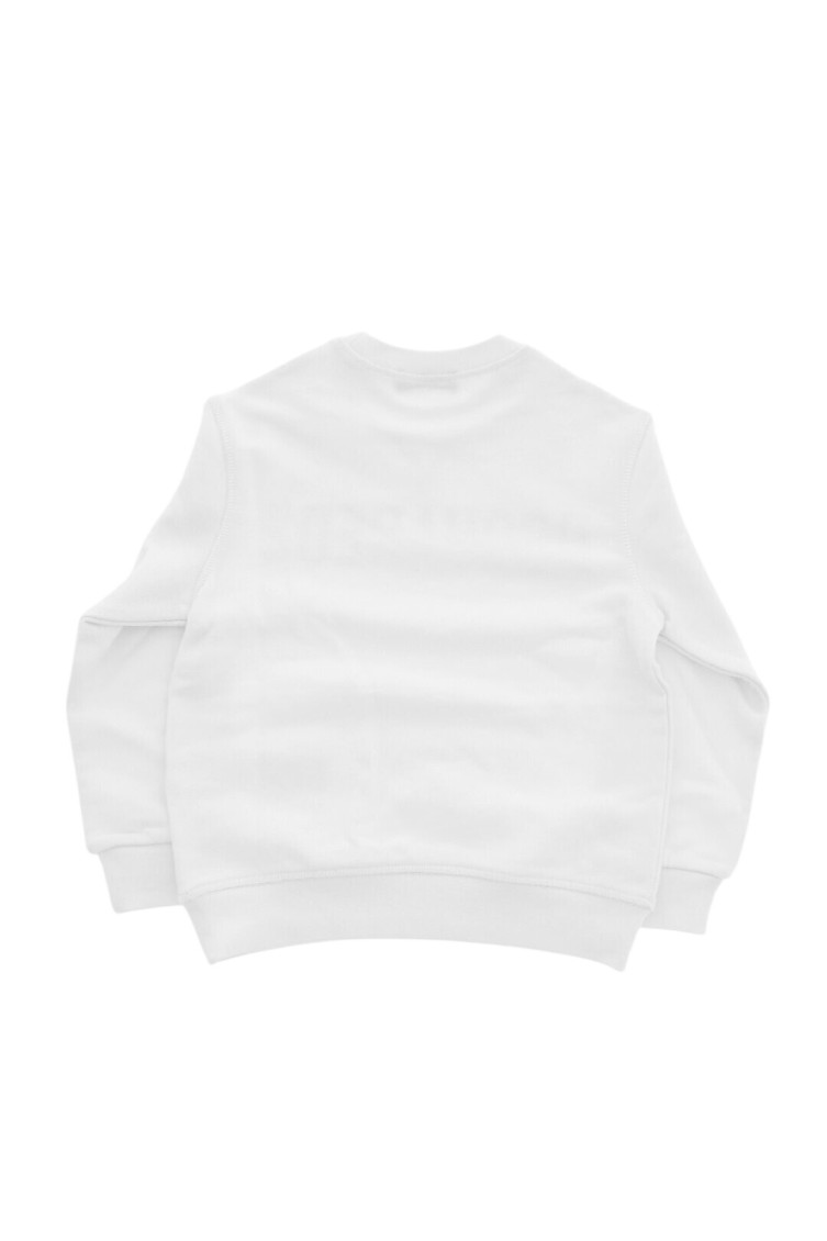 Boys White Logo Sweatshirt