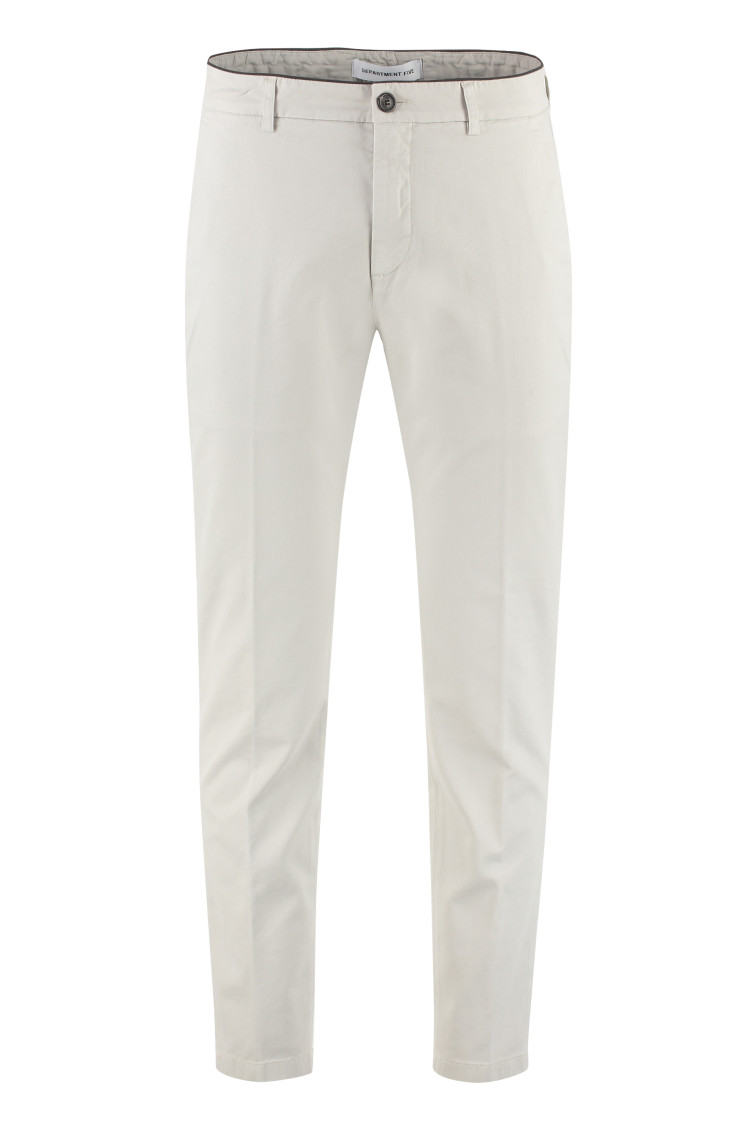 White Slim Chino Pants