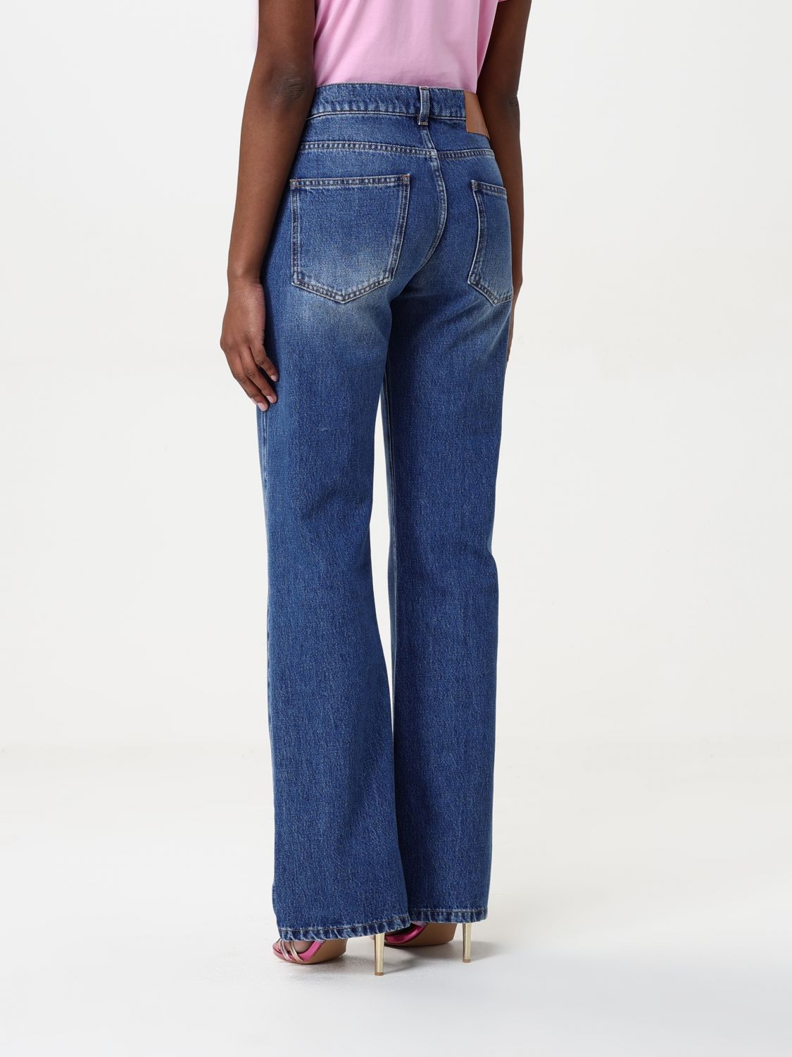 Jeans MSGM Woman color Denim