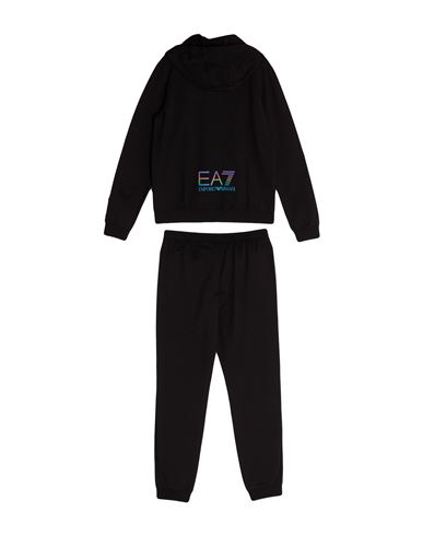 Kid Boy Tracksuit Black Size 10 Cotton, Elastane