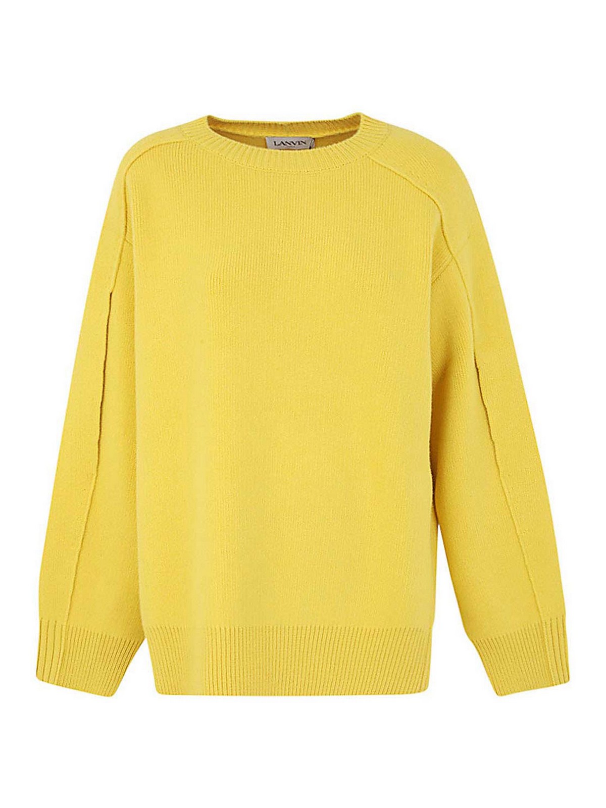 Round neck cocoon cape jumper
