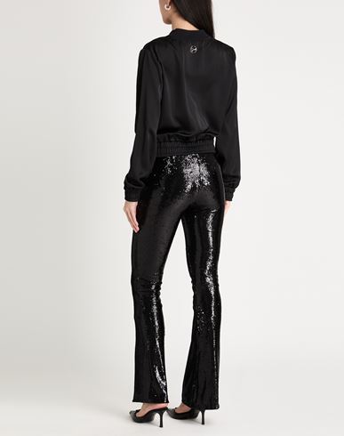 Woman Pants Black Size 10 Polyester, Polyamide