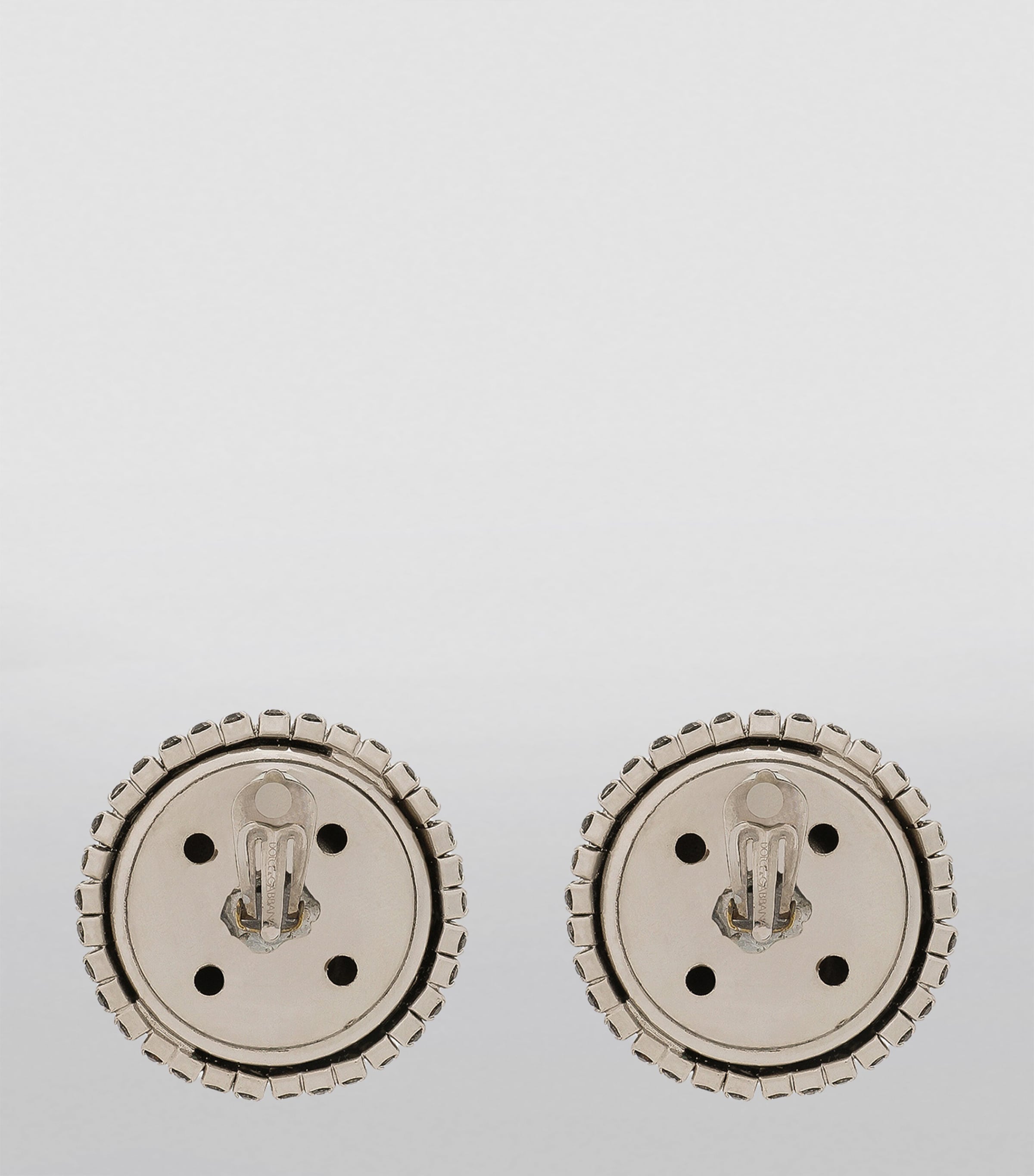 Crystal-Embellished Clip-On Earrings