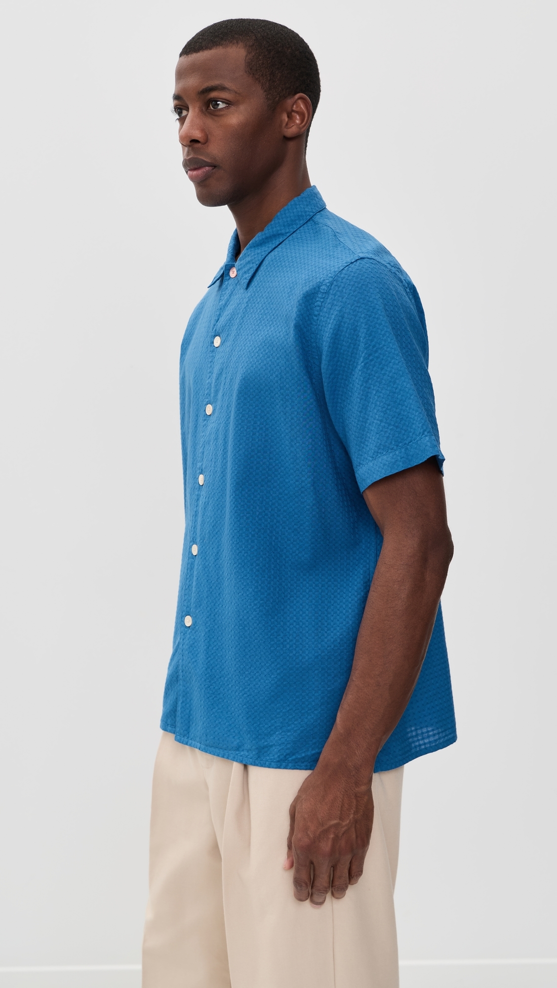Mens Casual Fit Shirt Cobalt Blue