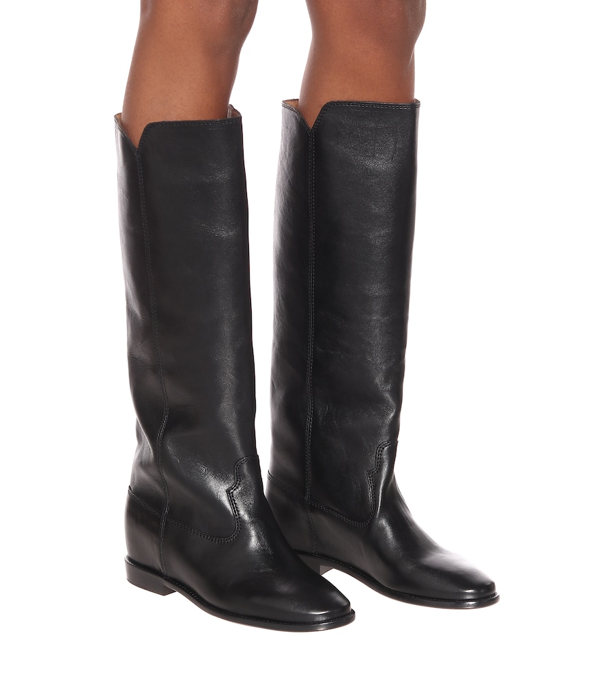 Chess leather boots