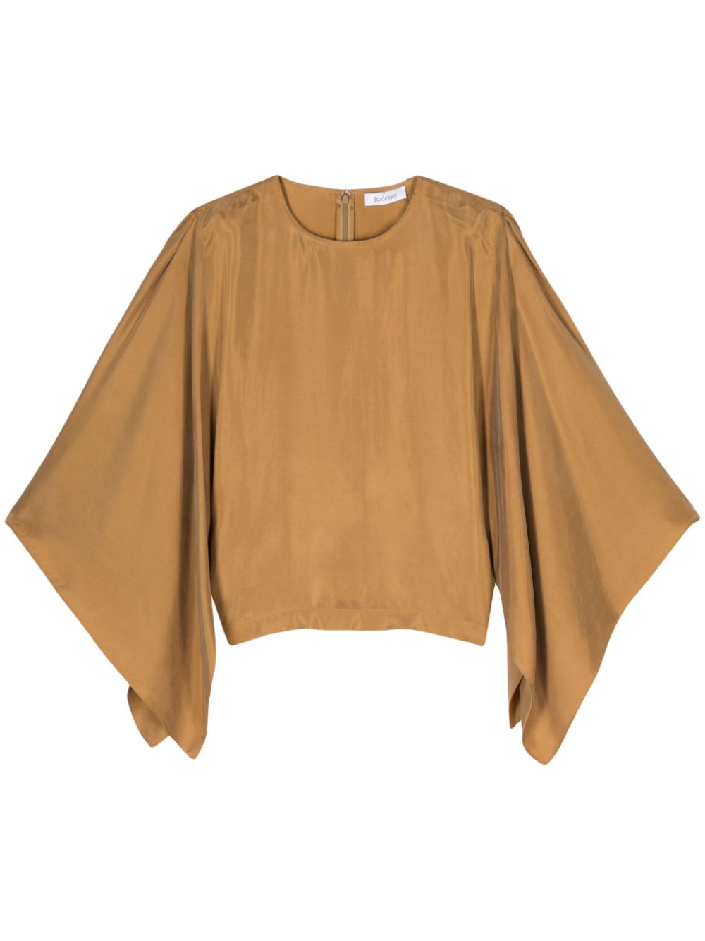 Wide open-sleeves blouse - Neutrals