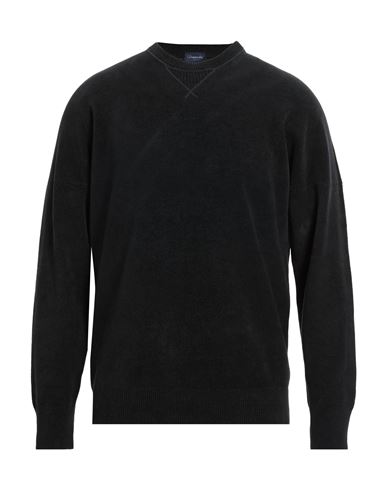 Man Sweater Black Size 40 Cotton, Virgin Wool