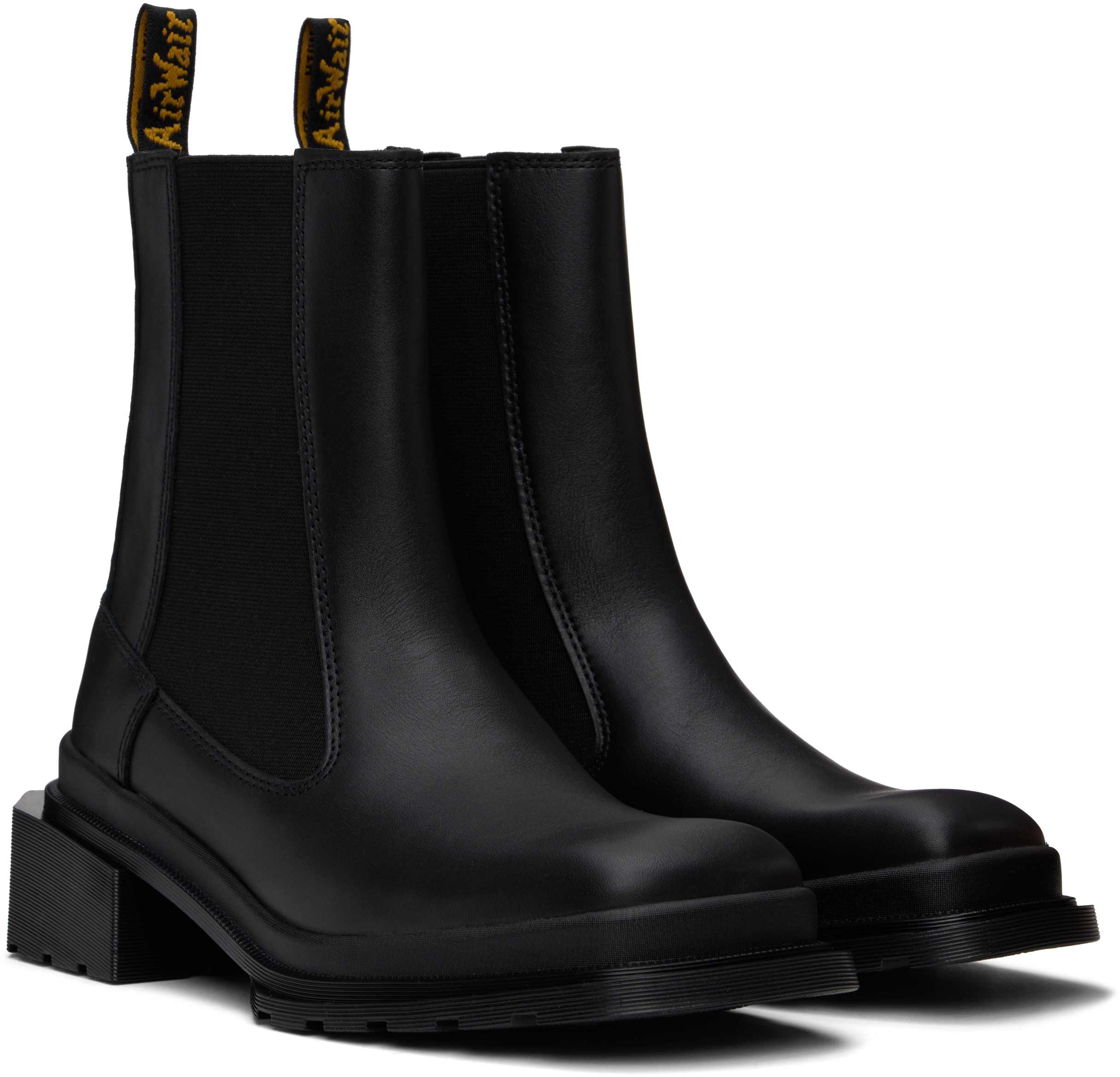 Dr. Martens Black Maybole Square Toe Chelsea Boots
