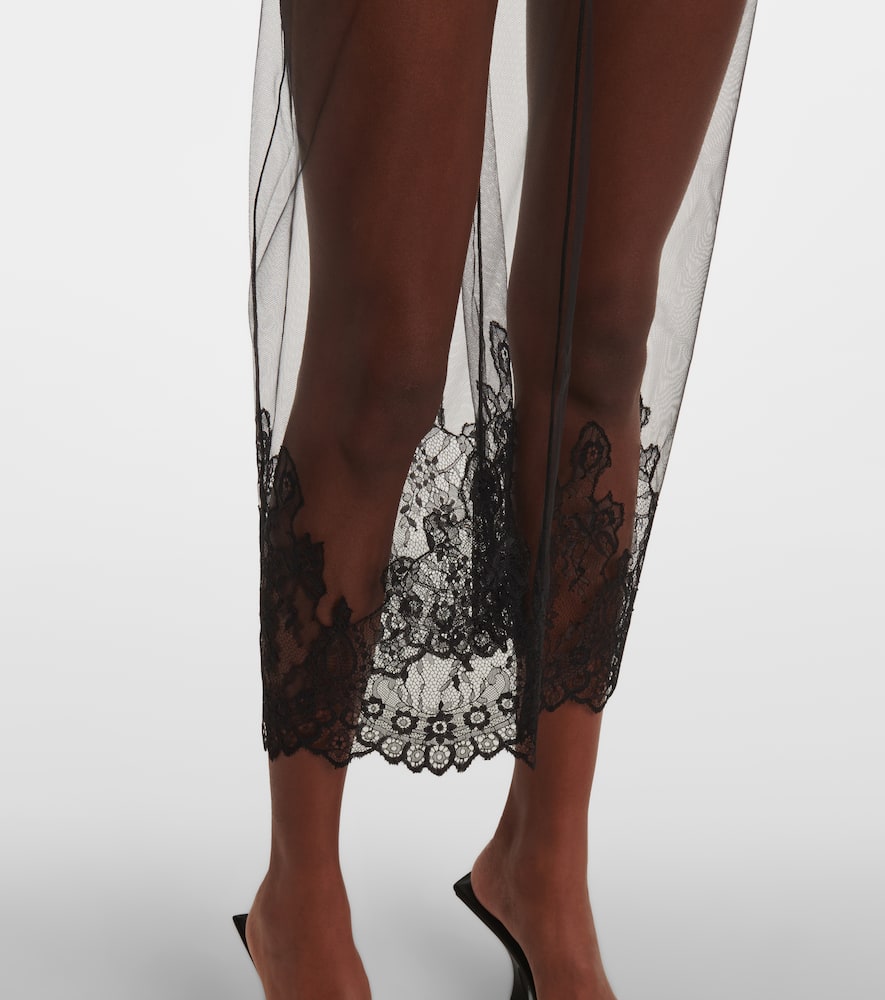 Sheer lace bodysuit