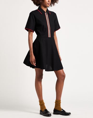 Woman Mini dress Black Size XXL Cotton