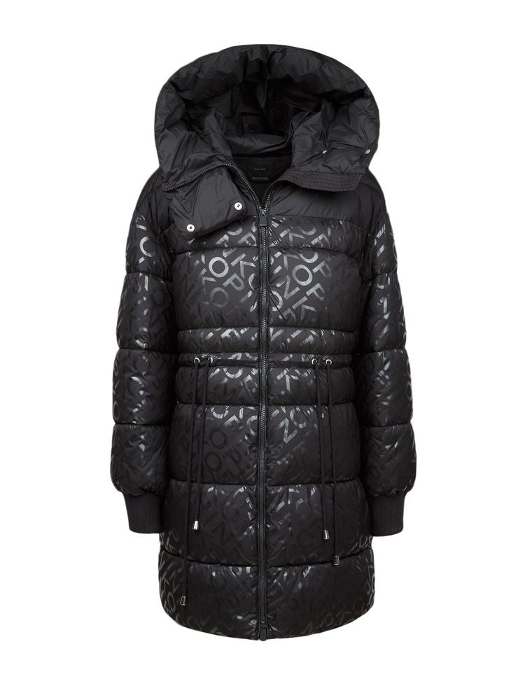 Quilted Puffer Down Jacket — Black