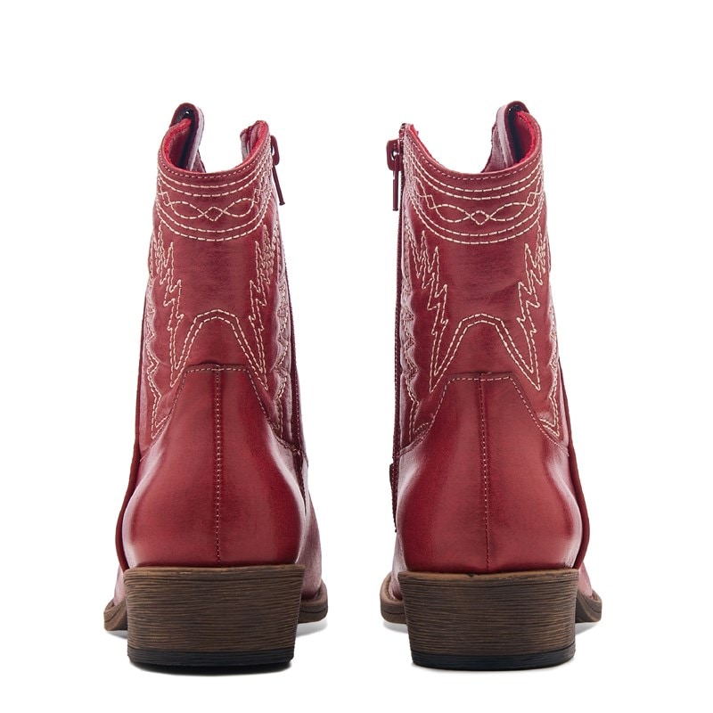 Women's Pistol Cowboy Boots (Red)