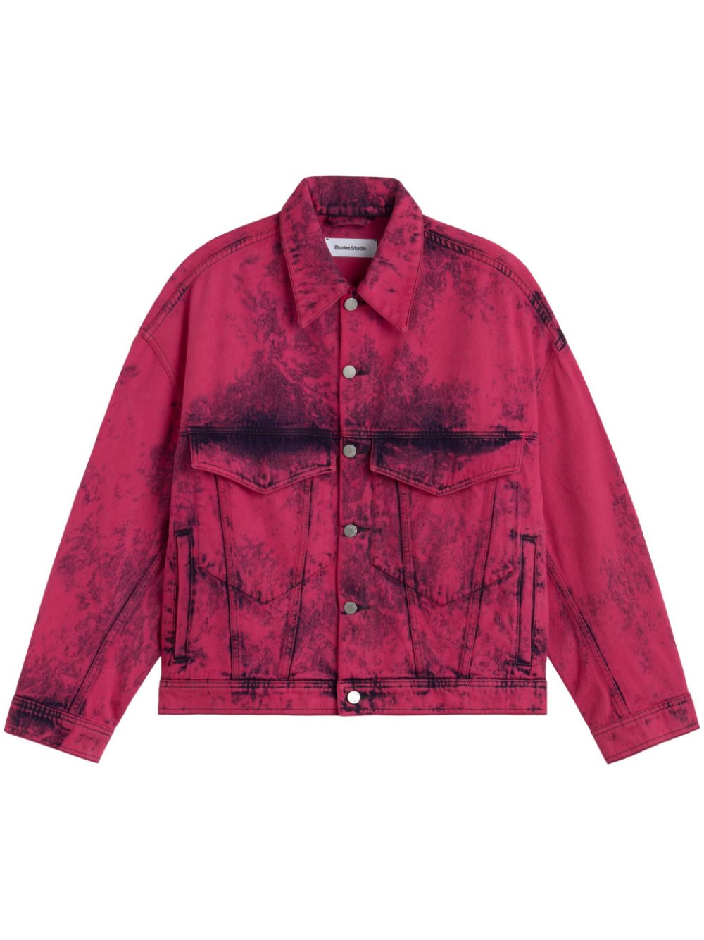 Loose denim jacket - Pink