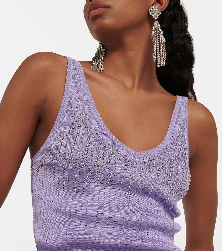 Embellished knit top