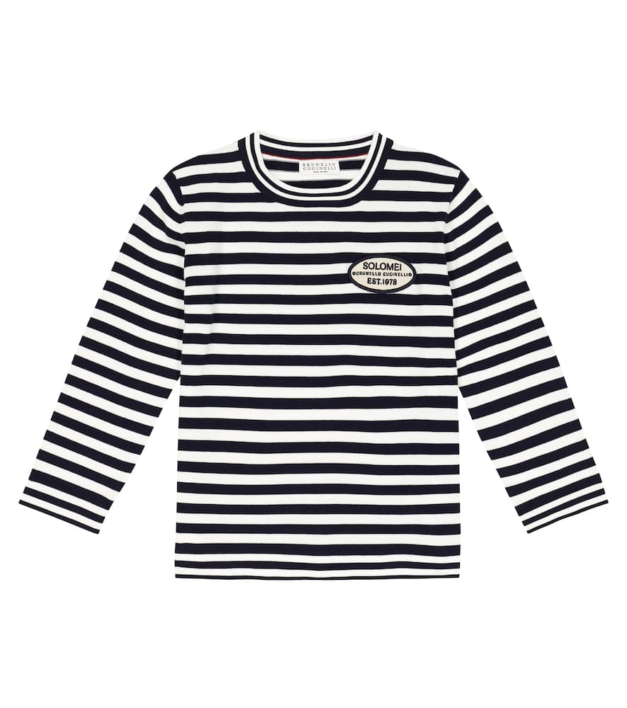 Brunello Cucinelli Kids Striped cotton sweater