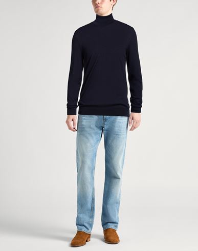 Selezione Man Turtleneck Midnight blue Size L Cashmere