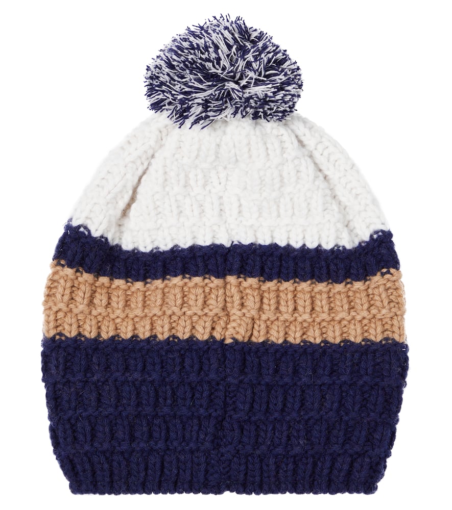 Nola striped wool-blend beanie