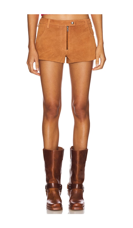 Understated Leather x REVOLVE Perfect Suede Short in Tan. - L also in XS, S