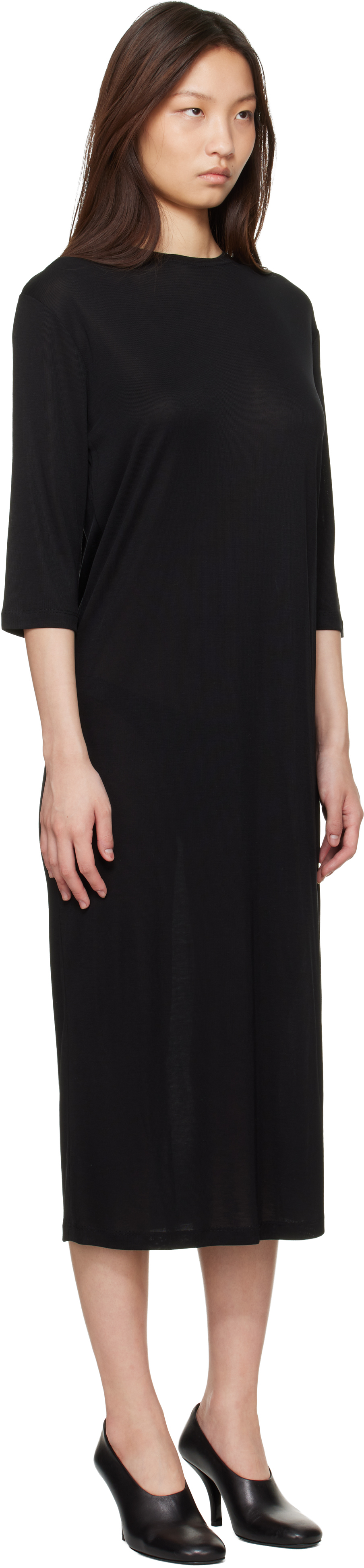 Black Milner Jersey Midi Dress