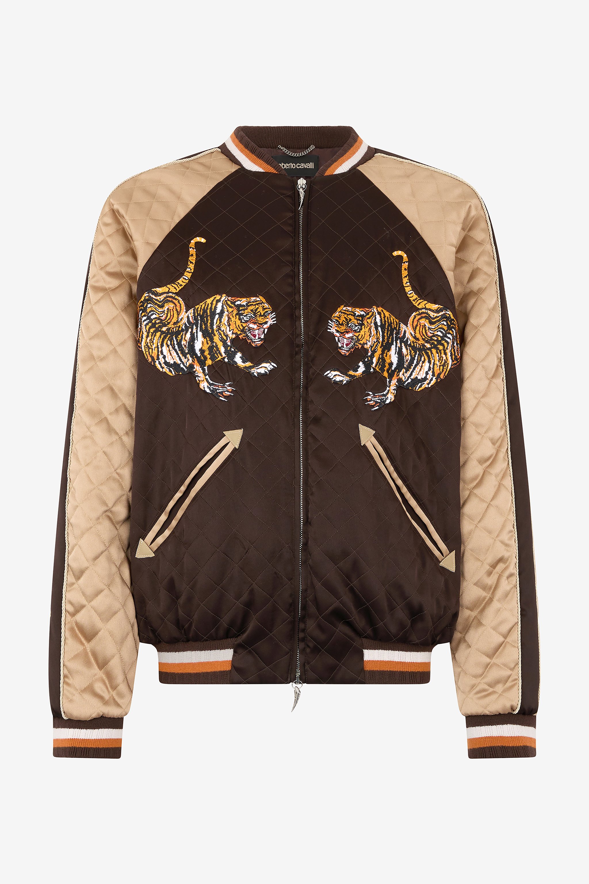 Bomber Jacket With Tigers